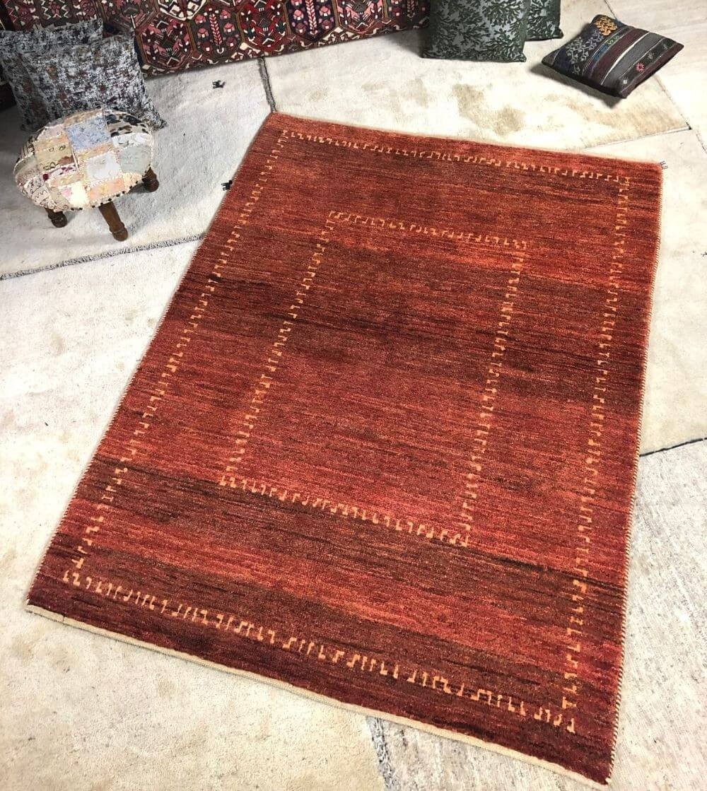 Alfombra premium persa moderna teja producto