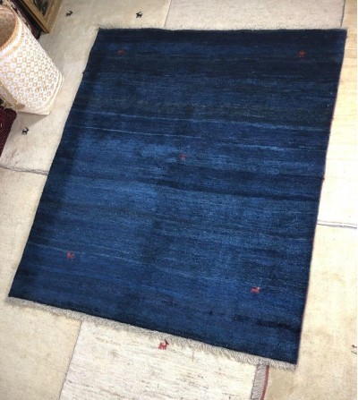 Alfombra étnica premium  Persa contemporánea lisa azul producto