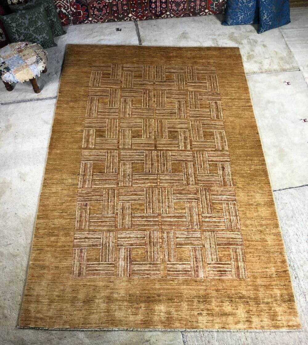 Alfombra Étnica gabbeh  cuadros marrón producto