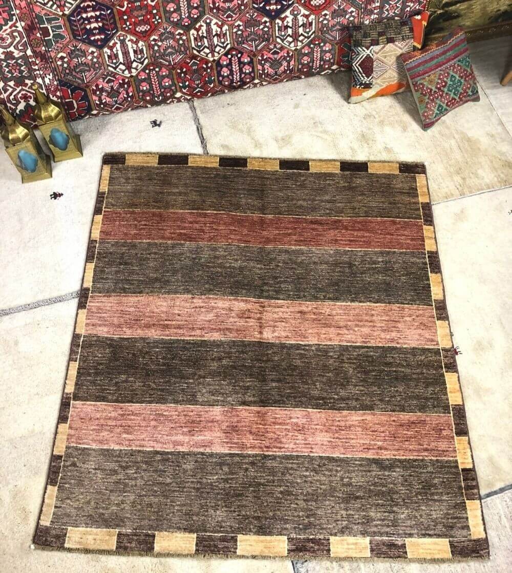 Alfombra Etnica Gabbeh Pakistán Rayas