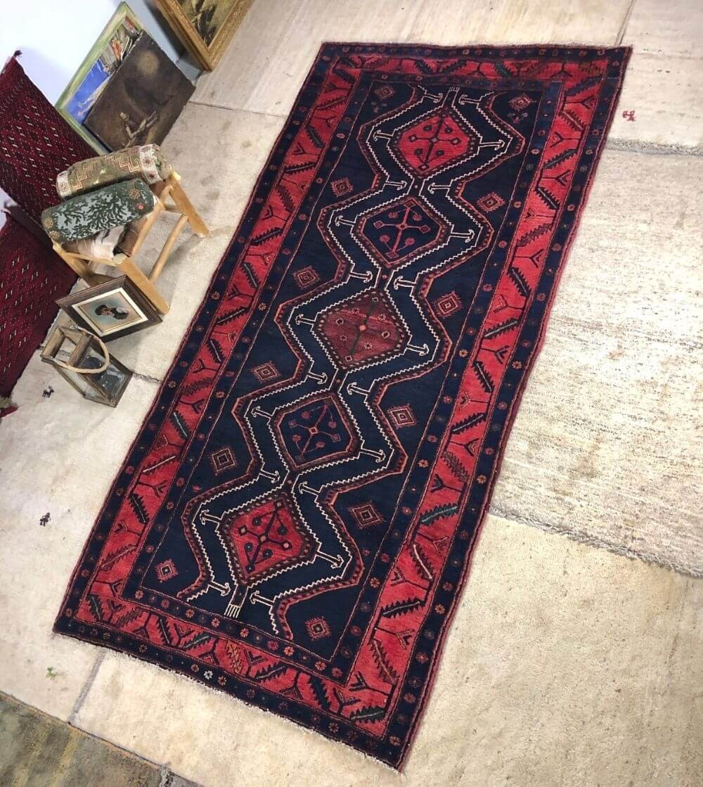 Alfombra Étnica Persa roja y azul